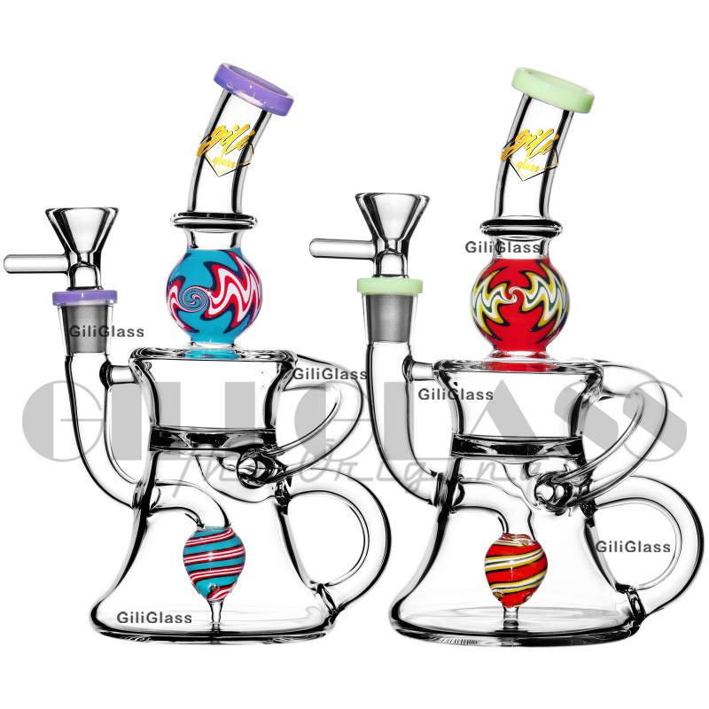 8″ American Colors Glass Recycler Bong Review