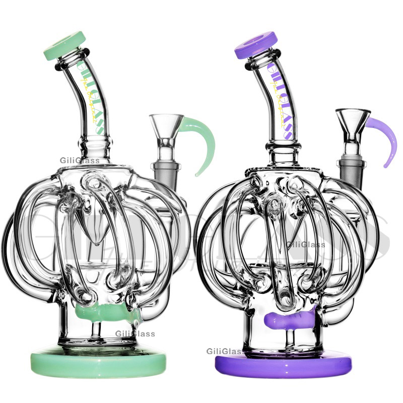9″ Recycler Water Pipe Glass Bong Review