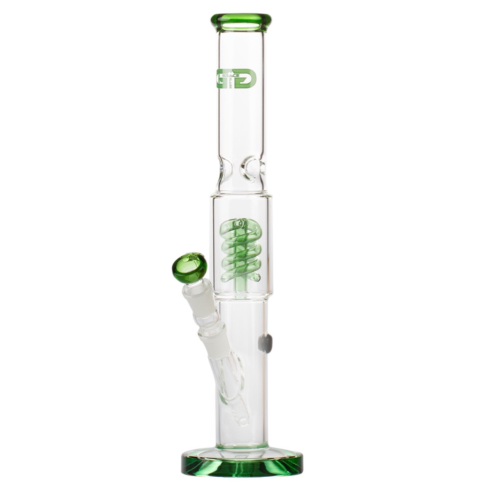 Grace Glass OG Straight Ice Bong with Spiral Perc Review